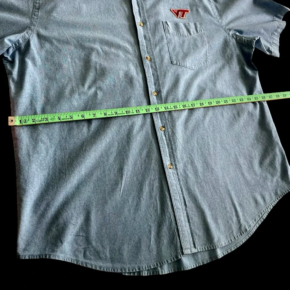 Puritan Men Blue Front Pocket Button Down Collar Shirt Blue SZ/XL - Picture 7 of 14